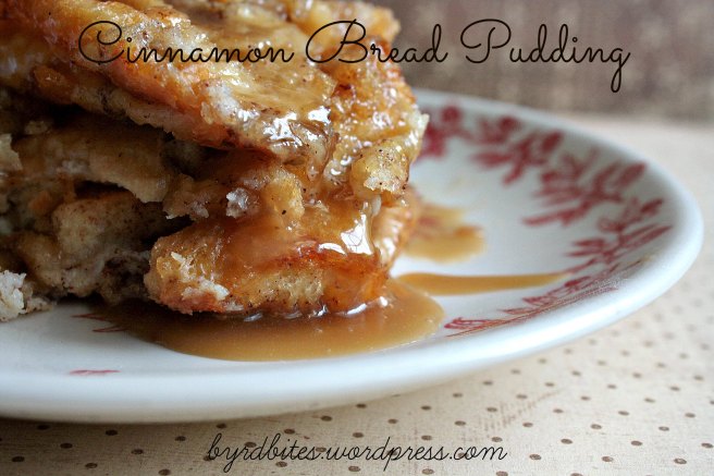 Cinnamon Bread Pudding via Byrd Bites