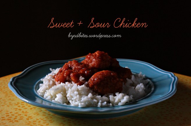 Sweet + Sour Chicken via Byrd Bites